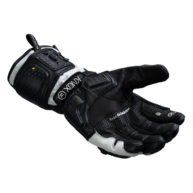 Knox Handroid MK5 Racing Leather Gloves | Men | Black/White | 11769404101 