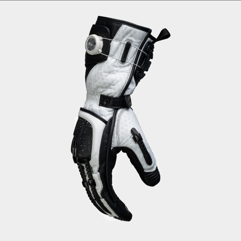 Knox Handroid MK5 Racing Leather Gloves | Men | Black/White | 11769404101 