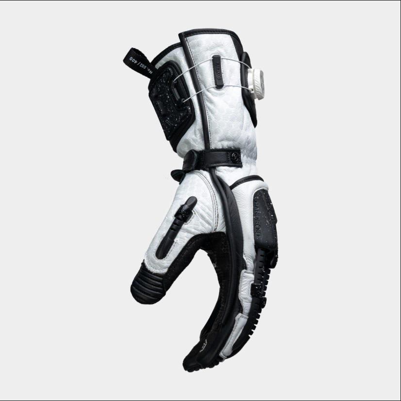 Knox Handroid MK5 Racing Leather Gloves | Men | Black/White | 11769404101 