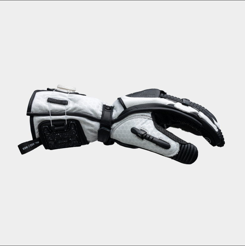 Knox Handroid MK5 Racing Leather Gloves | Men | Black/White | 11769404101 