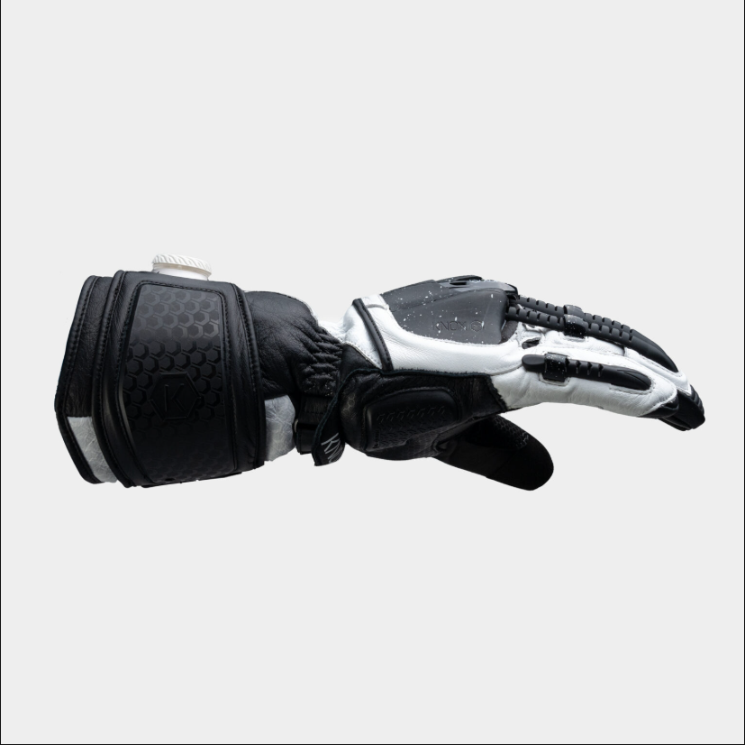 Knox Handroid MK5 Racing Leather Gloves | Men | Black/White | 11769404101 