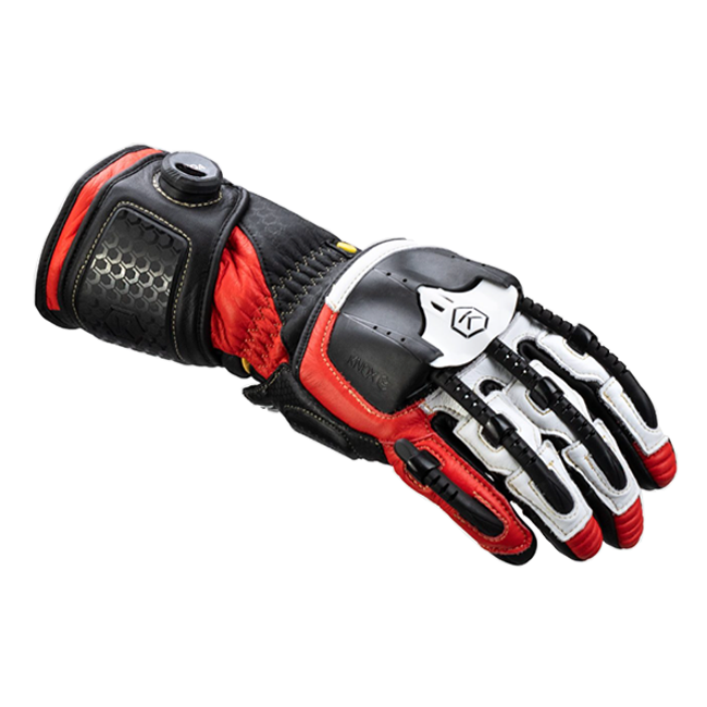 Knox Handroid MK5 Racing Lederhandschuhe | Herren | Rot | 11769404105