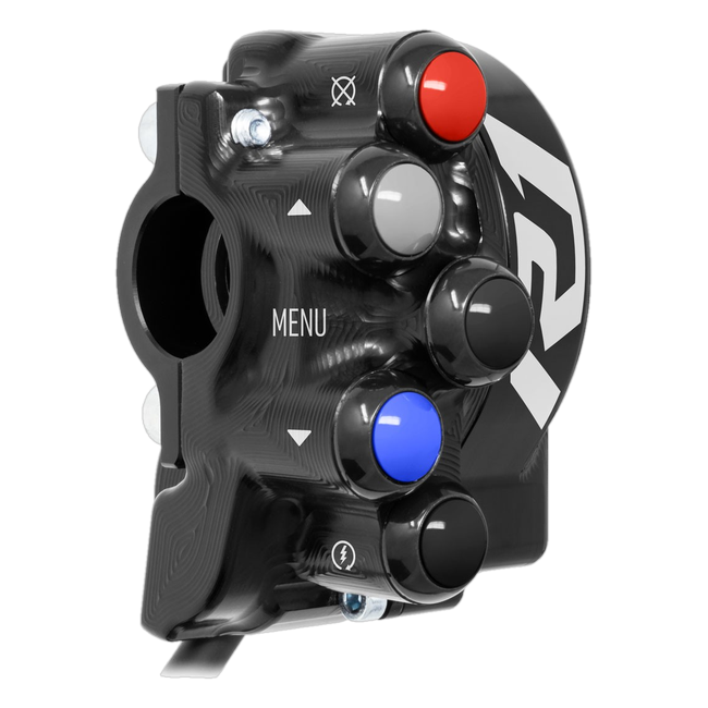 Gasgriffgehäuse mit integriertem Lenkerschalter JetPrime Yamaha YZF-R1 / R1 Race (20-25) JP CO YA033
