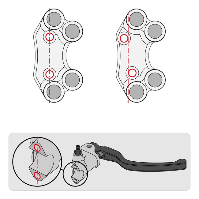Lenkerschalter Street rechts JetPrime Ducati Panigale V4 (21-24) JP PLDB 020S – versetztes Lochbild