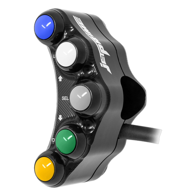 Lenkerschalter Sport links JetPrime Ducati Panigale V4 (18-26) JP SPS 003 – für I2M-Dashboard