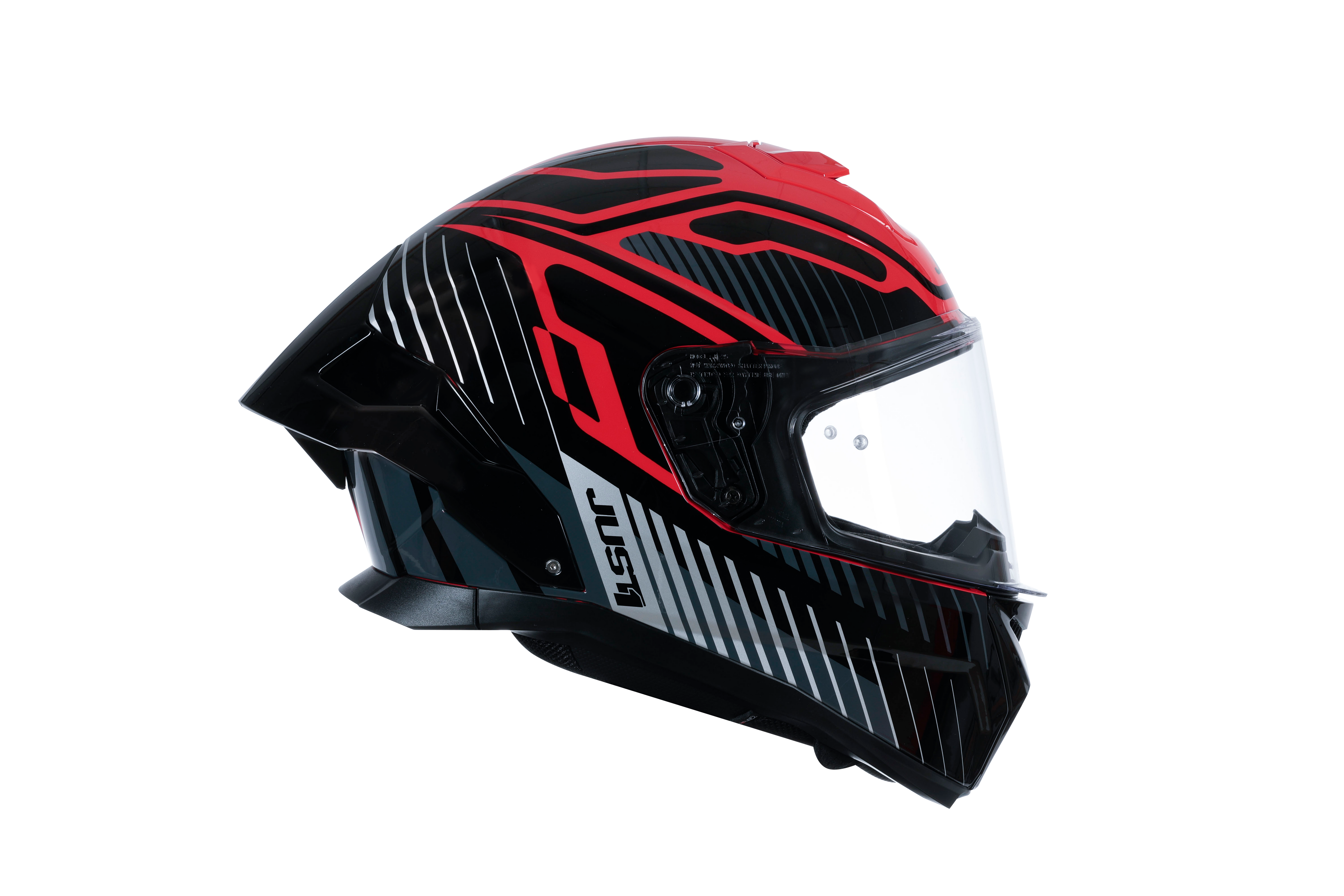 Just1 J-STR Helmet Tactical Silver / Red Gloss 6030390171003 