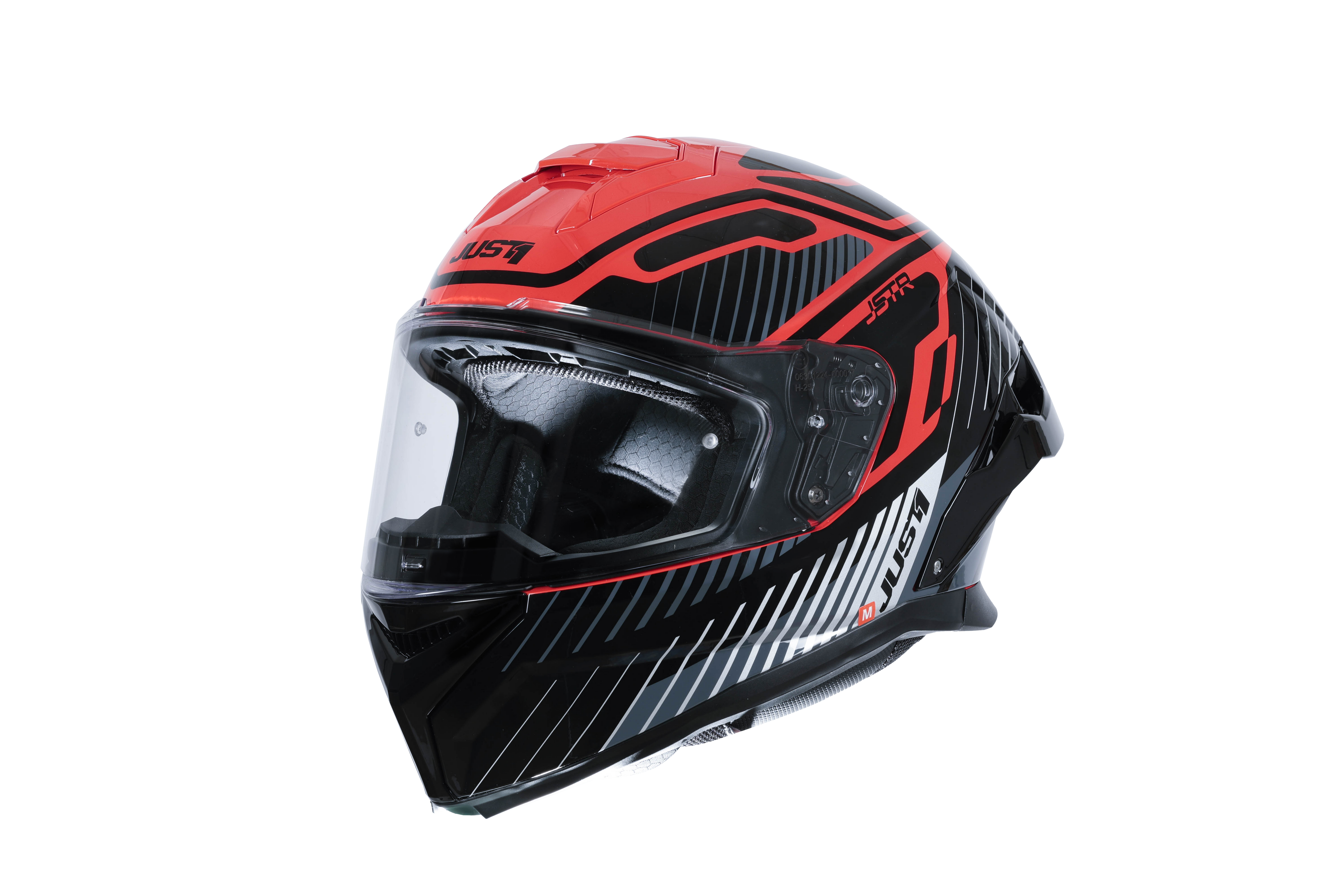 Just1 J-STR Helmet Tactical Silver / Red Gloss 6030390171003 