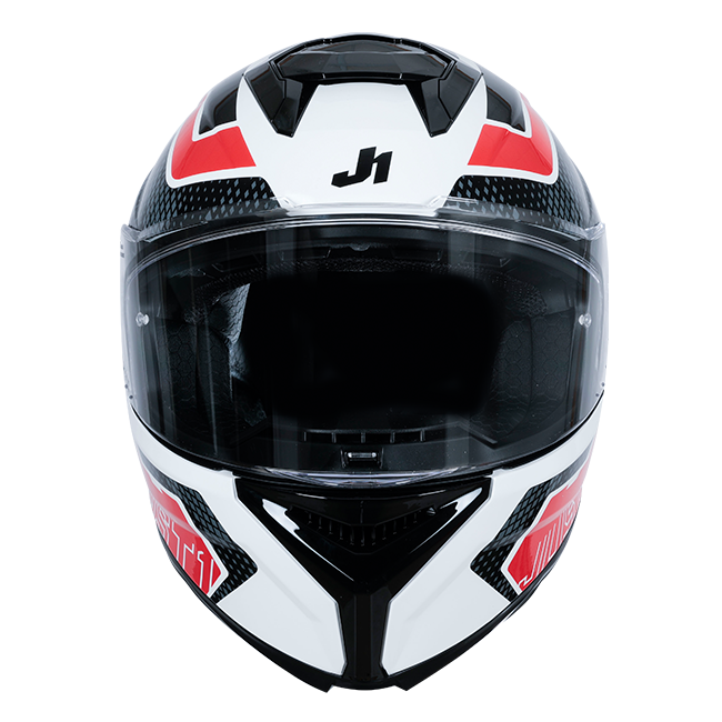 Just1 J-STR Helmet Union Red / White Gloss 6030390171001 
