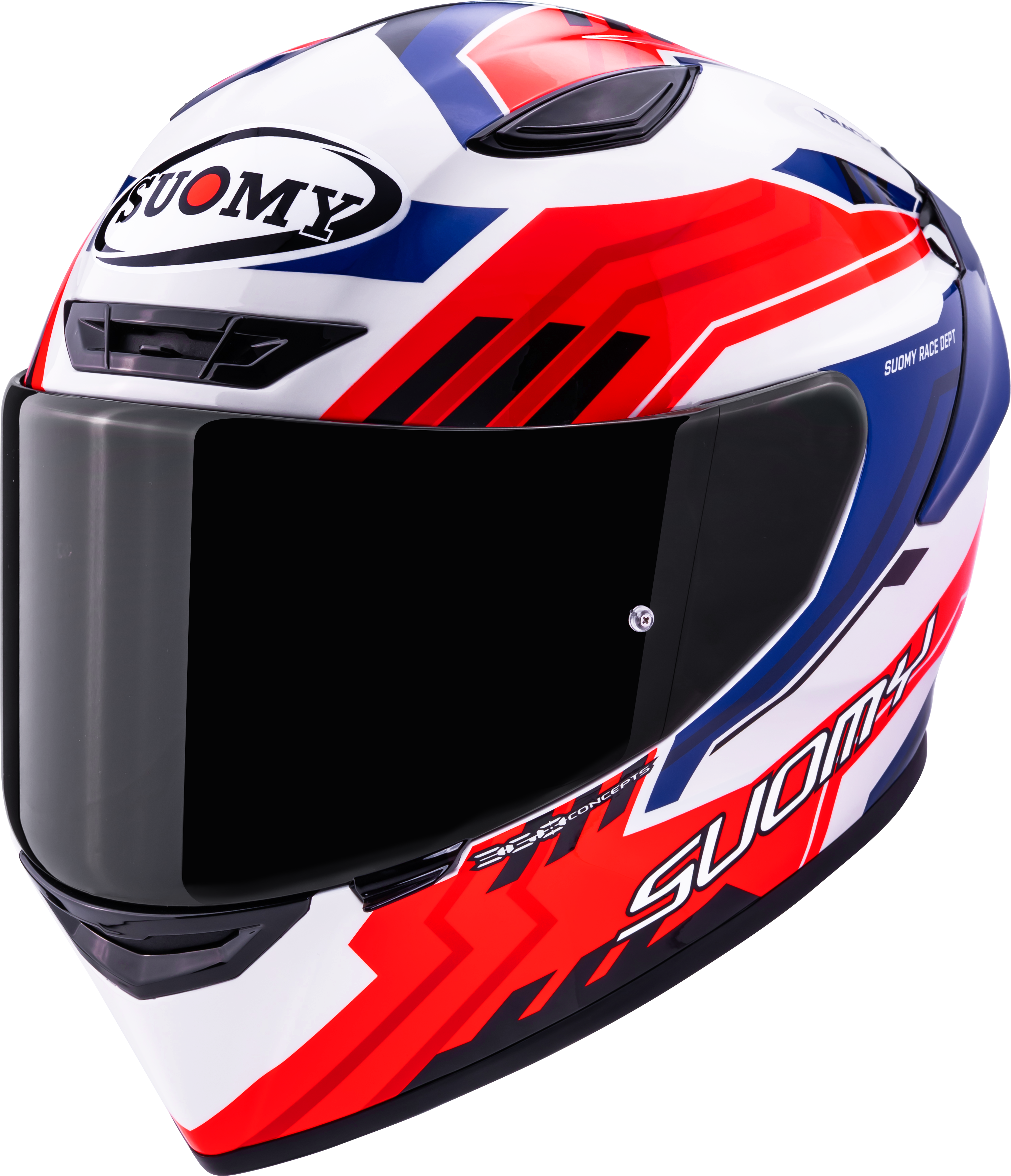 Suomy Track-1 Helmet Framework White/Red/Blue K6T10023 