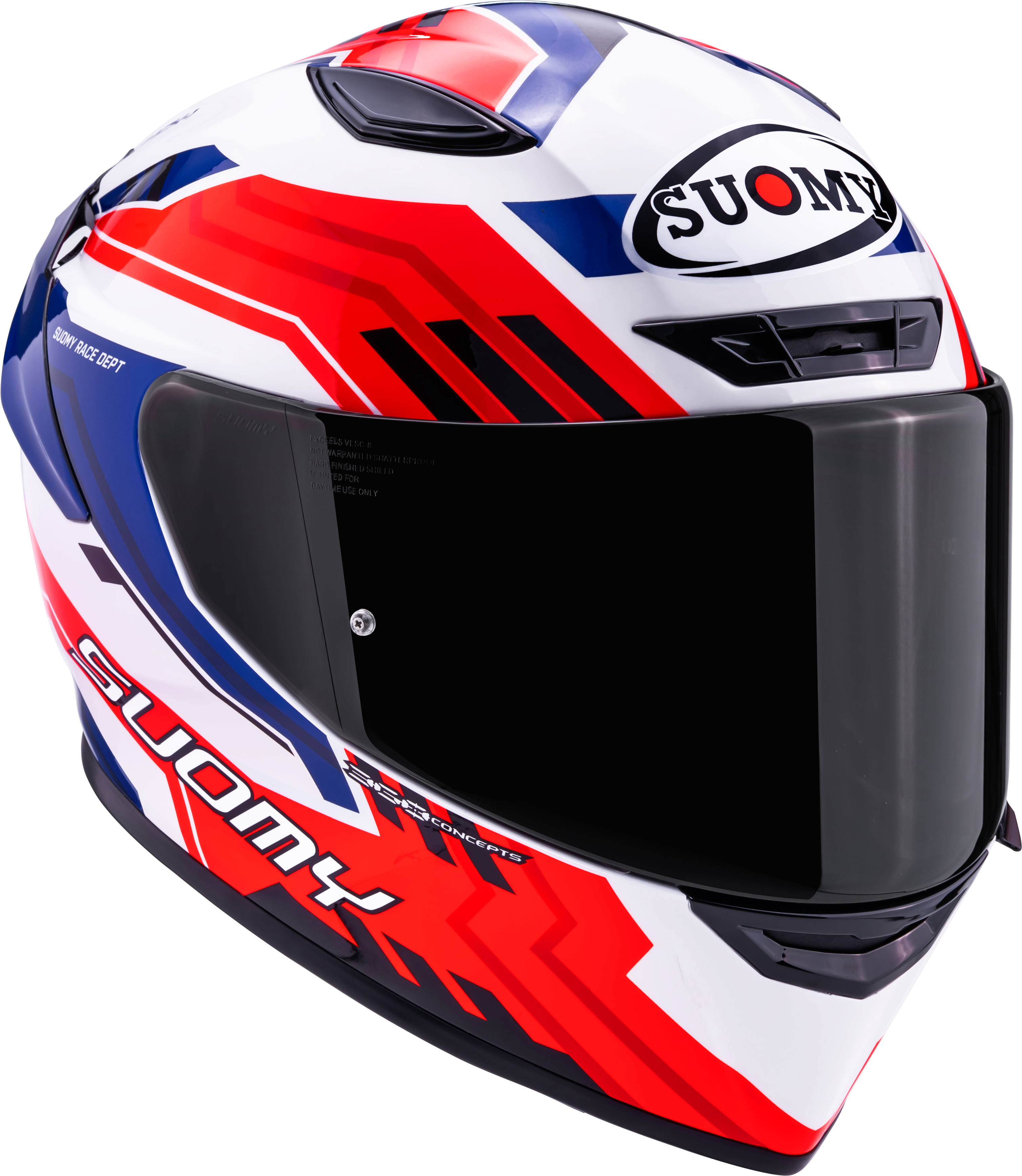 Suomy Track-1 Helmet Framework White/Red/Blue K6T10023 
