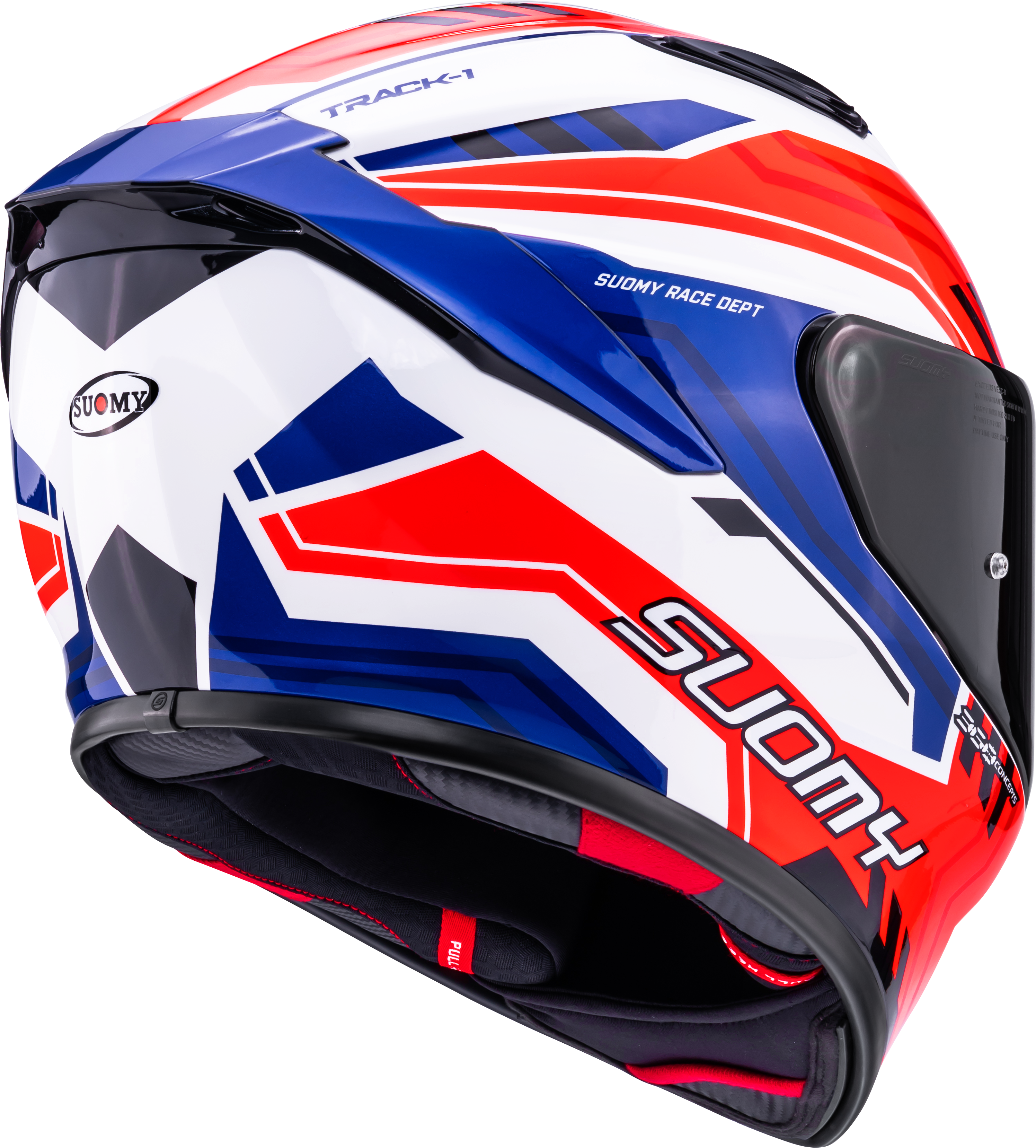 Suomy Track-1 Helmet Framework White/Red/Blue K6T10023 