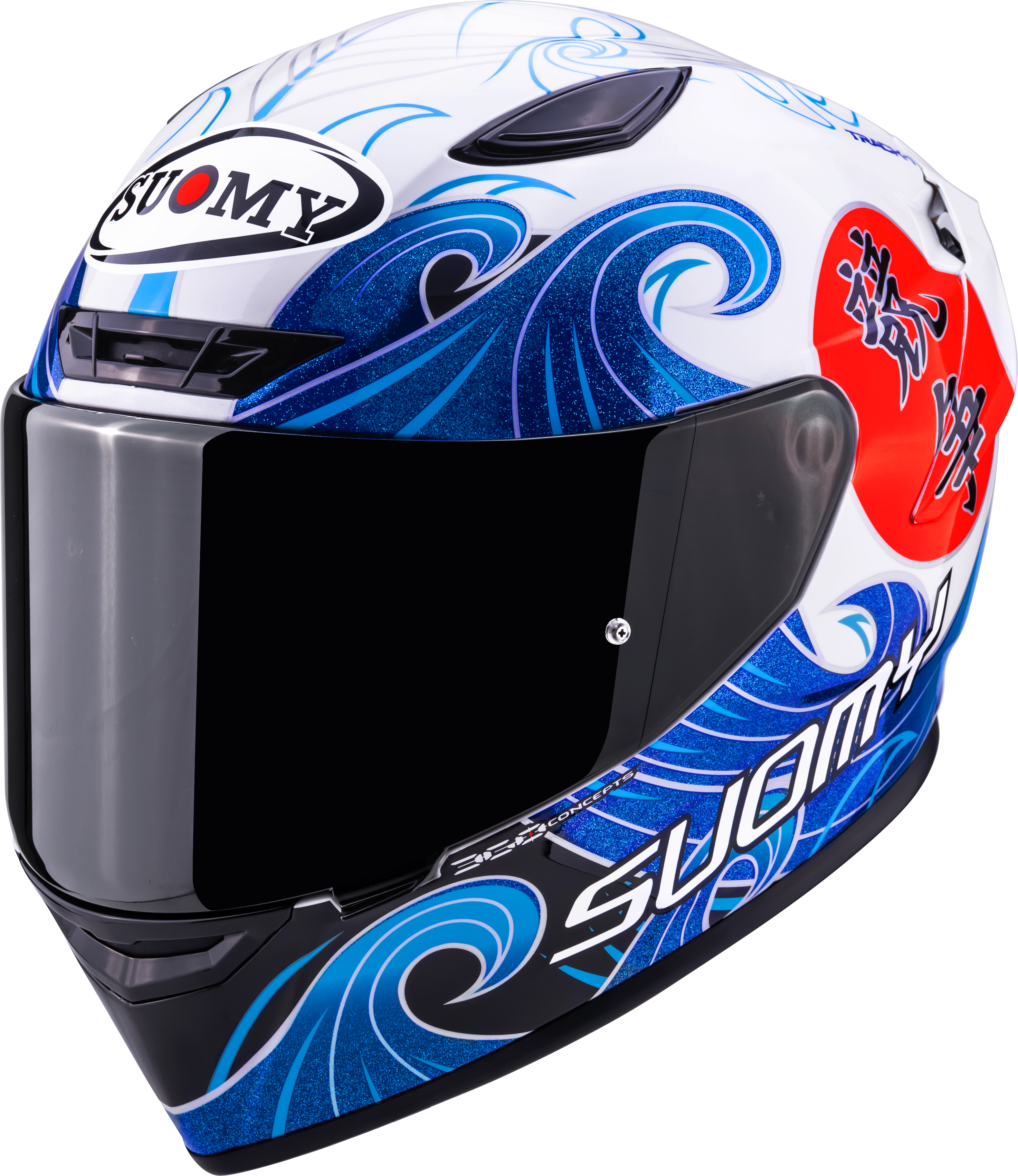 Suomy Track-1 Helmet Waves White K6T10025 