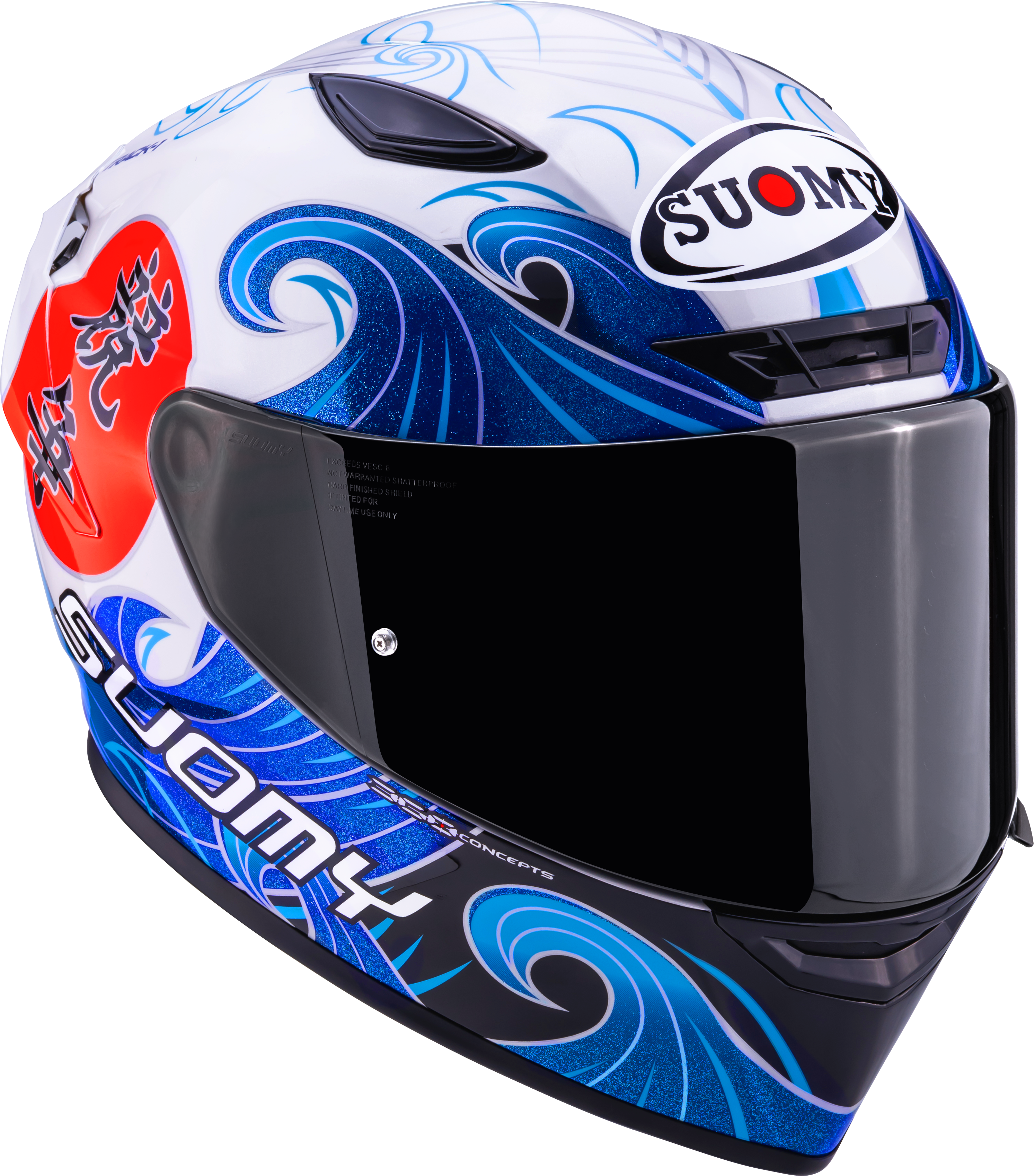 Suomy Track-1 Helmet Waves White K6T10025 