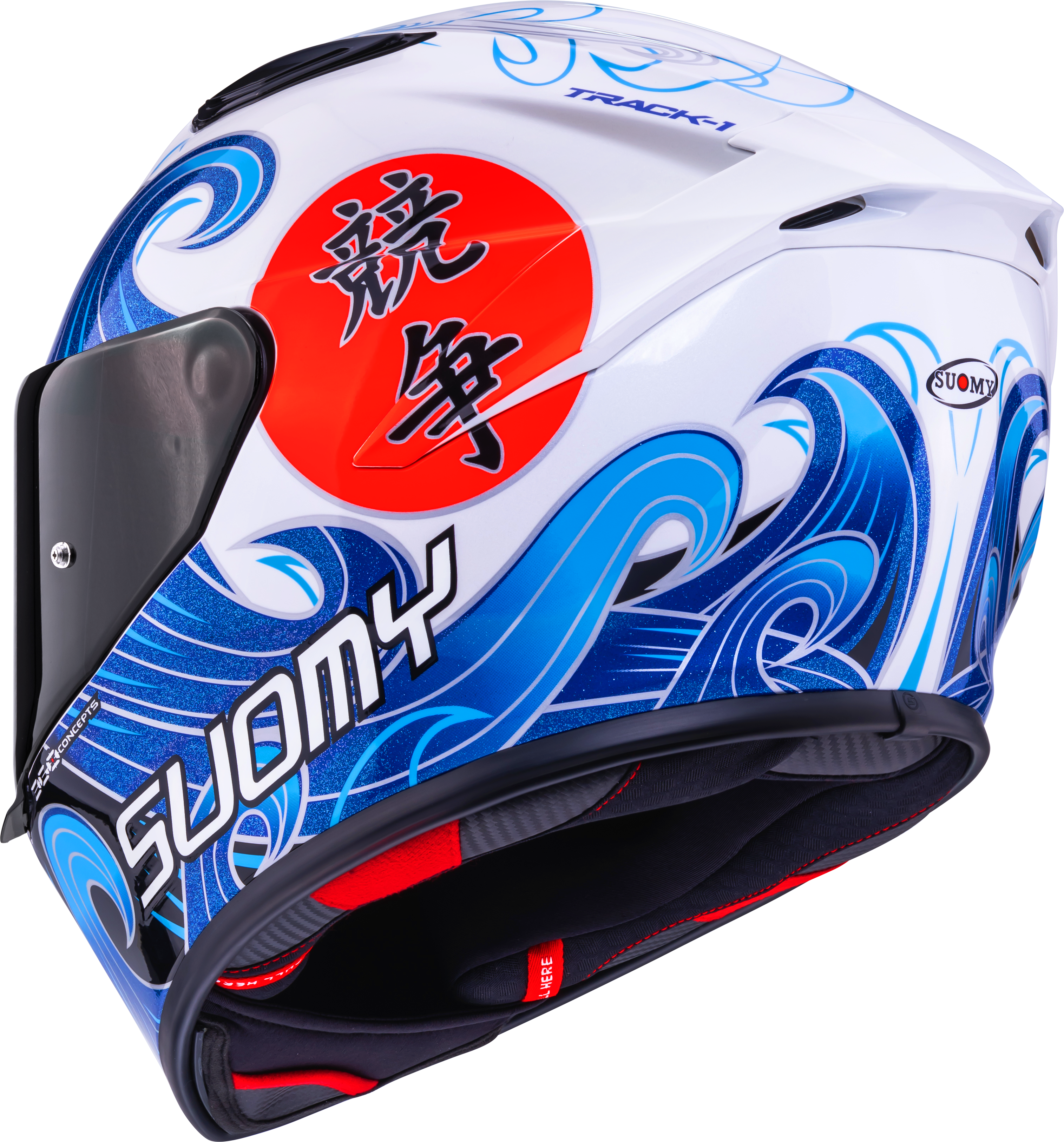 Suomy Track-1 Helmet Waves White K6T10025 