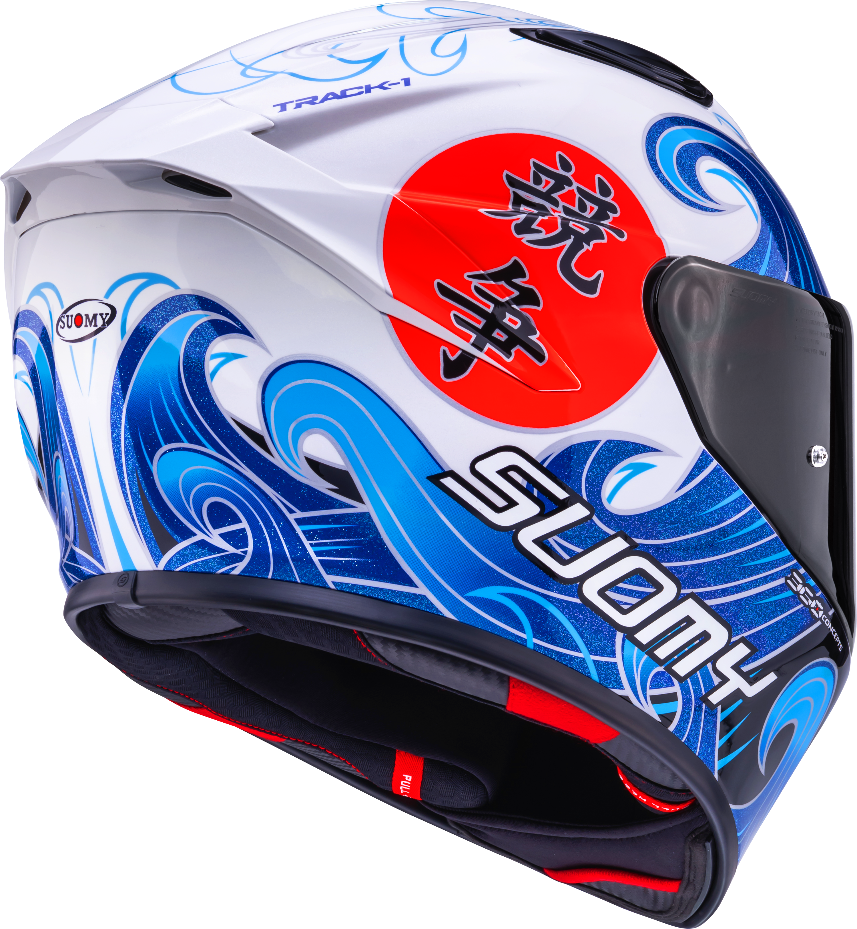 Suomy Track-1 Helmet Waves White K6T10025 