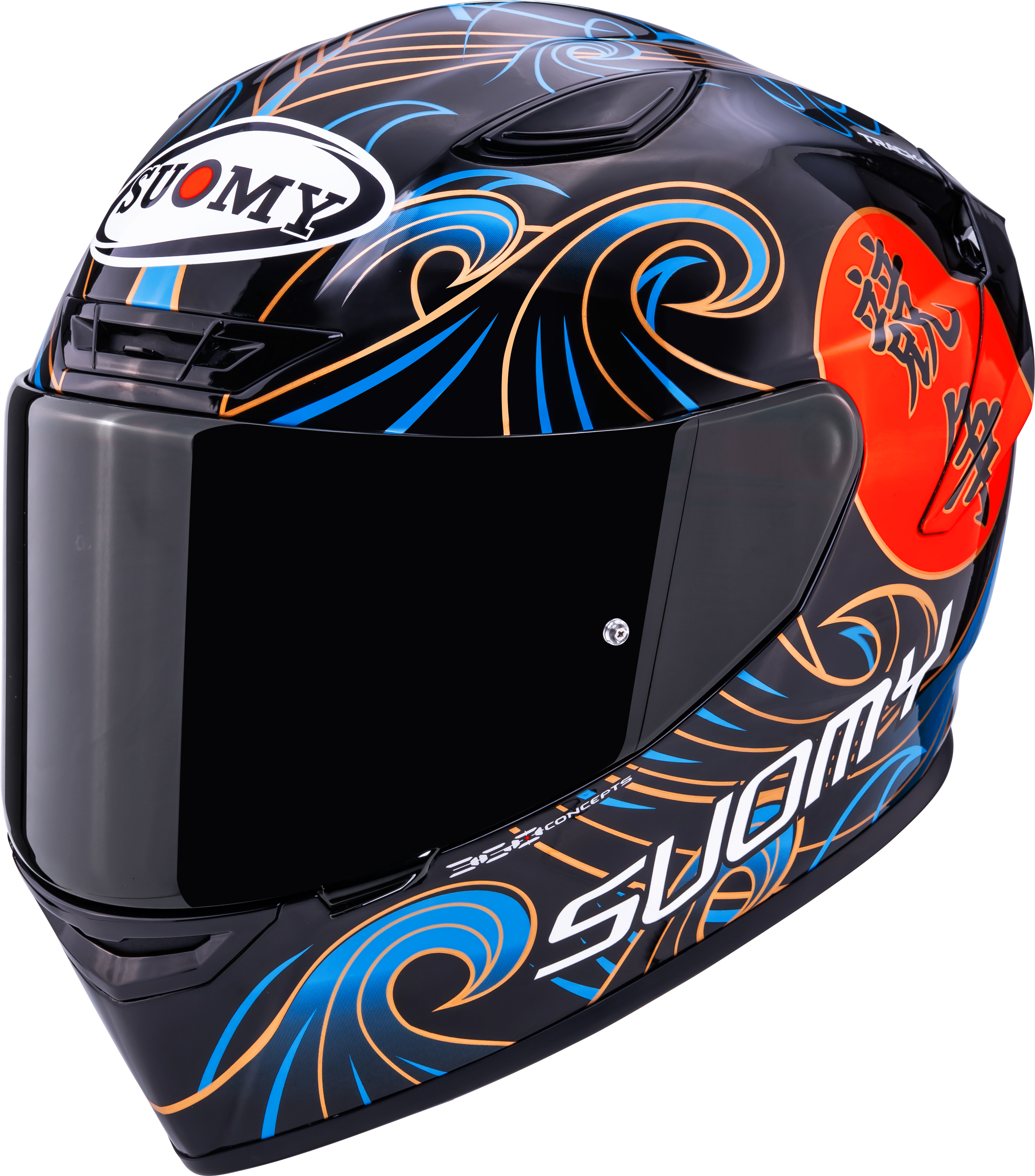 Suomy Track-1 Casco Waves Negro K6T10026 