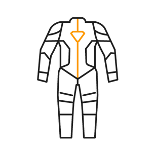 1x Laser Pro one-piece suit Leather Suit 