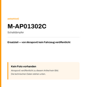 Akrapovic Schalldämpfer M-AP01302C — Platzhalter, kein Herstellerfoto verfügbar