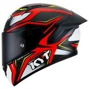 Kyt NZ-Race Helm Carbon Stride Glossy red/white Y6NZ0026