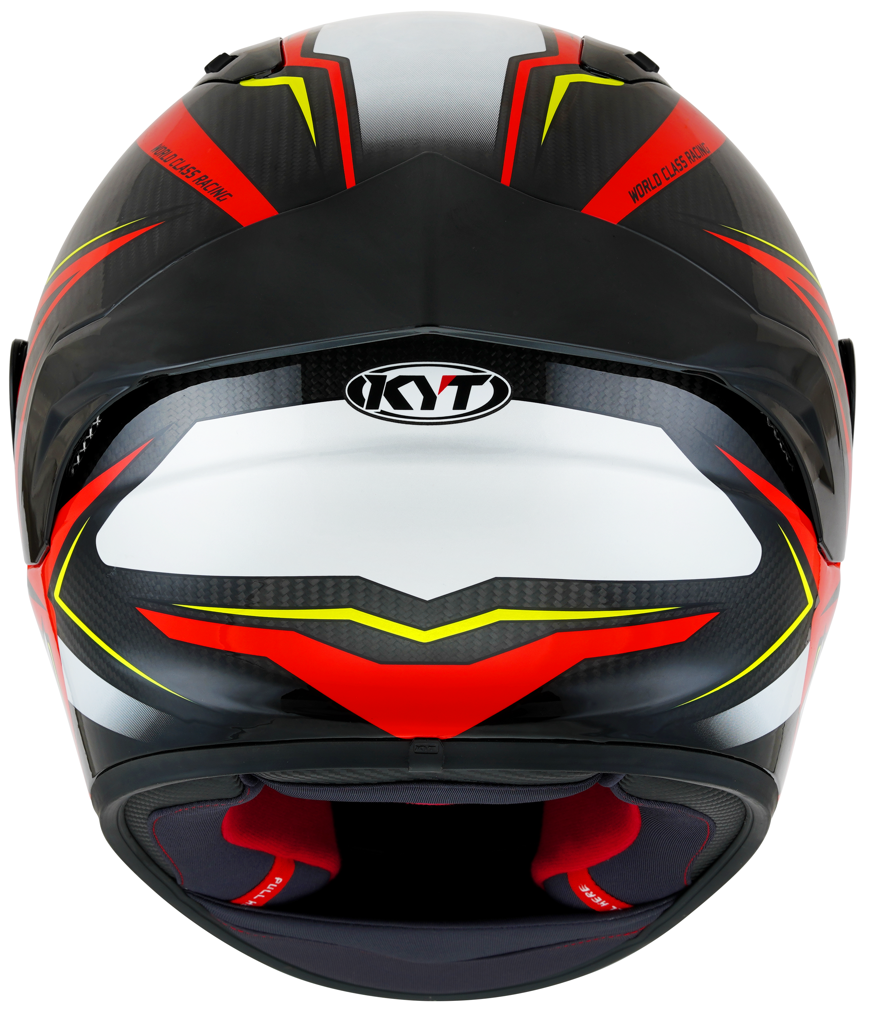 Kyt NZ-Race Helm Carbon Stride Glossy red/white Y6NZ0026