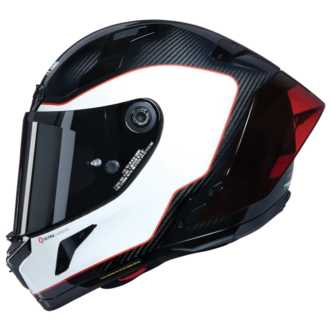 Nolan X-804 RS Helm Ultra Carbon White/Rot Asso di Picche 343