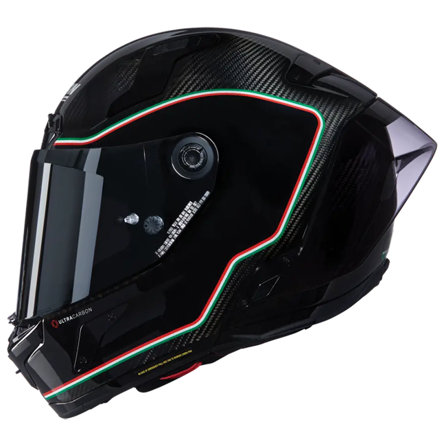 Nolan X-804 RS Helm Ultra Carbon Schwarz/Italia Assso di Picche 341