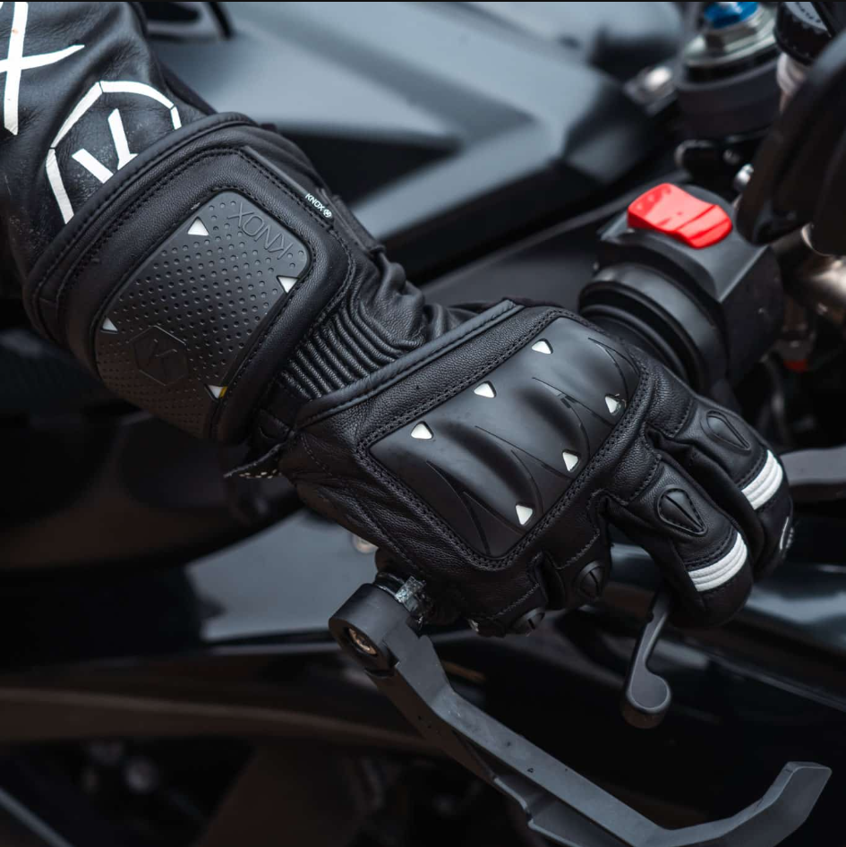 Knox Oulton MK2 Sport Leather Gloves | Men | Black/White | 1011352160050 