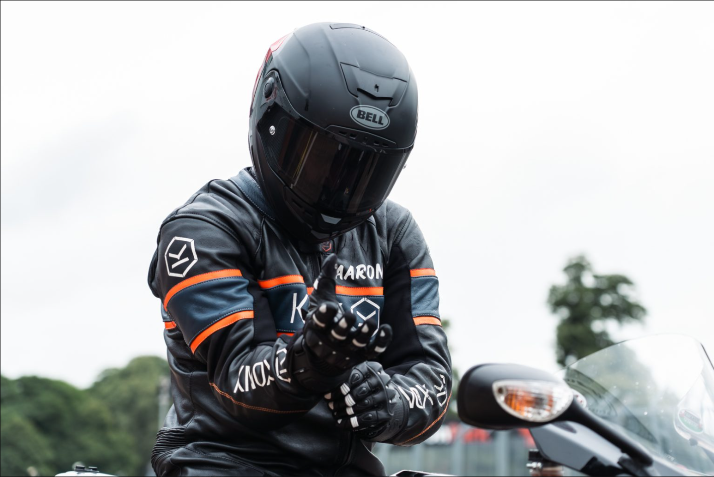 Knox Oulton MK2 Sport Leather Gloves | Men | Black/White | 1011352160050 