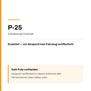 Akrapovic Zylinderkopf-Innenteil P-25 — Platzhalter, kein Herstellerfoto verfügbar