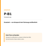 Akrapovic Verpackung P-B1 — Platzhalter, kein Herstellerfoto verfügbar