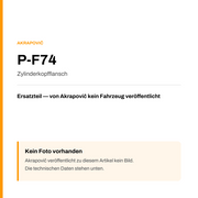 Akrapovic Zylinderkopfflansch P-F74 — Platzhalter, kein Herstellerfoto verfügbar