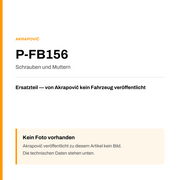 Akrapovic Schrauben und Muttern P-FB156 — Platzhalter, kein Herstellerfoto verfügbar