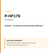 Akrapovic Montagesatz P-HF176 — Platzhalter, kein Herstellerfoto verfügbar
