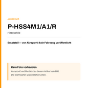 Akrapovic Hitzeschild P-HSS4M1/A1/R — Platzhalter, kein Herstellerfoto verfügbar