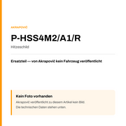 Akrapovic Hitzeschild P-HSS4M2/A1/R — Platzhalter, kein Herstellerfoto verfügbar