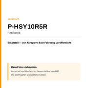 Akrapovic Hitzeschild P-HSY10R5R — Platzhalter, kein Herstellerfoto verfügbar