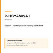 Akrapovic Hitzeschild P-HSY4M2/A1 — Platzhalter, kein Herstellerfoto verfügbar