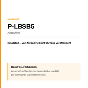 Akrapovic Auspuffteil P-LBSB5 — Platzhalter, kein Herstellerfoto verfügbar
