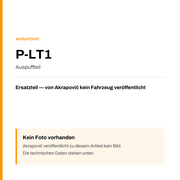 Akrapovic Auspuffteil P-LT1 — Platzhalter, kein Herstellerfoto verfügbar