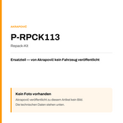 Akrapovic Repack-Kit P-RPCK113 — Platzhalter, kein Herstellerfoto verfügbar