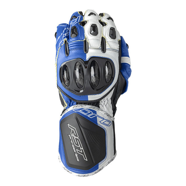 RST Pro Series GP D3O motorcycle leather gloves | men | blue/white | 103715 