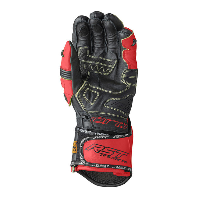 RST Pro Series GP D3O motorcycle leather gloves | men | red/black | 103715 