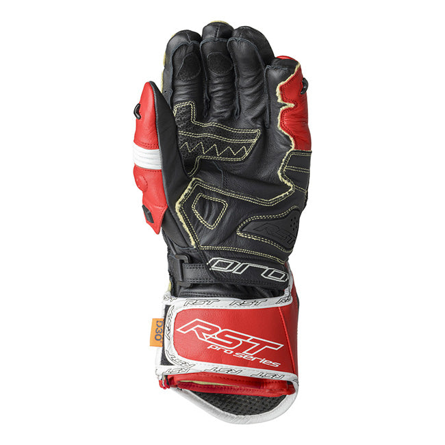 RST Pro Series GP D3O motorcycle leather gloves | Men | Red/White | 103715 