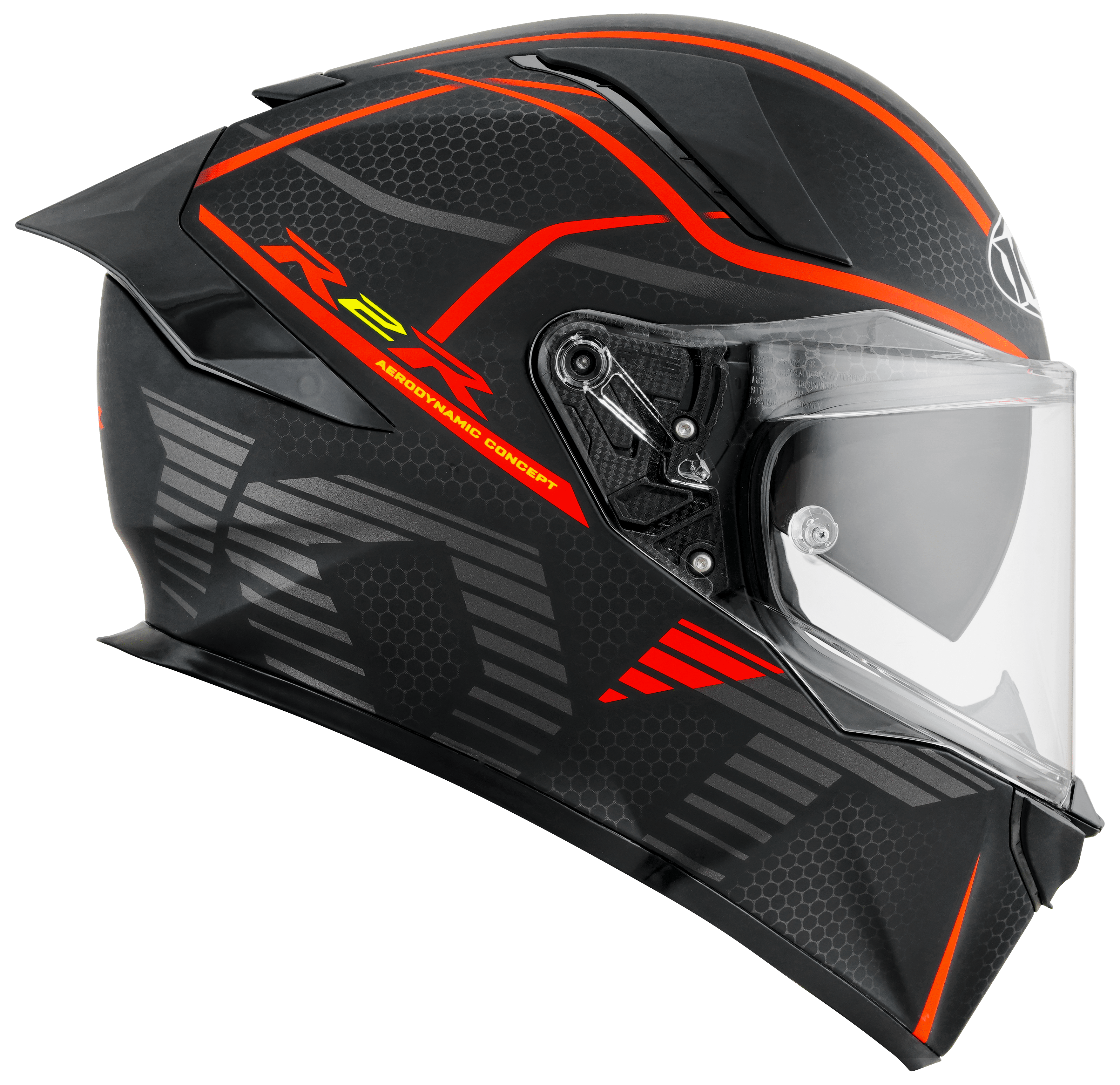 KYT R2R Helmet Concept Matt Black / Red Y6R20008 