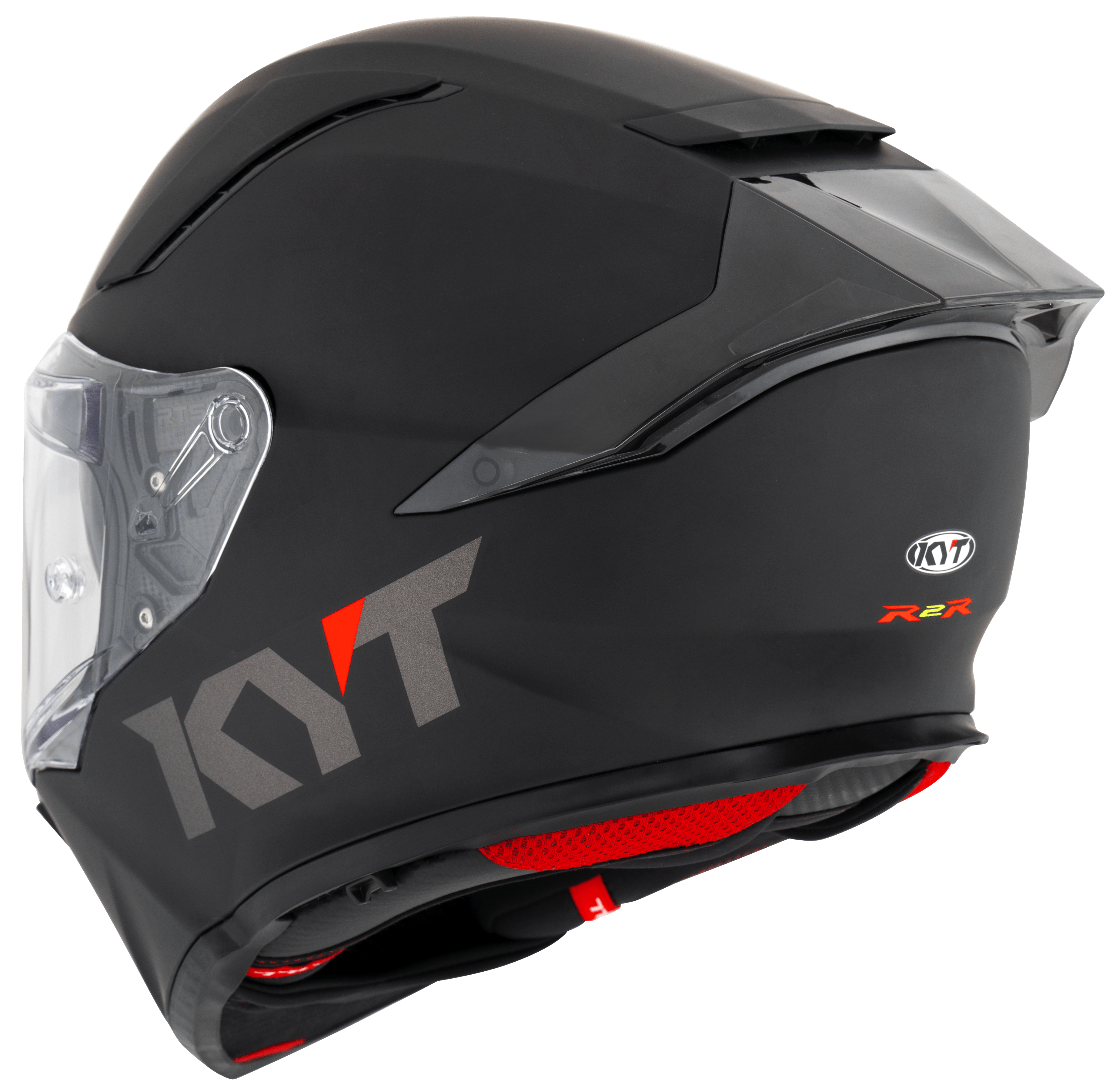 KYT R2R Helmet Plain Black Matte Y6R200X6 