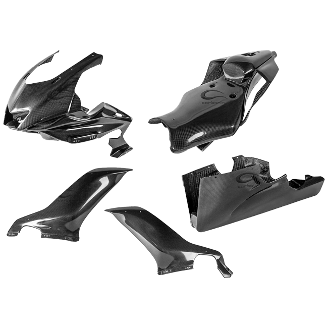 Complete fairing set carbon Yamaha YZF-R6 RJ27 (17-25) 