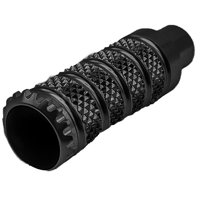 Light-tech replacement footrest Track-Fest 85.5 mm-silver/black | RFTR318