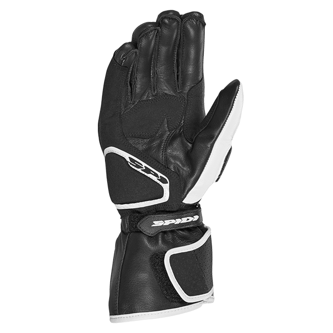 Spidi STR-6 Racing Motorcycle Leather Gloves | Men's | Black/White | A221011 