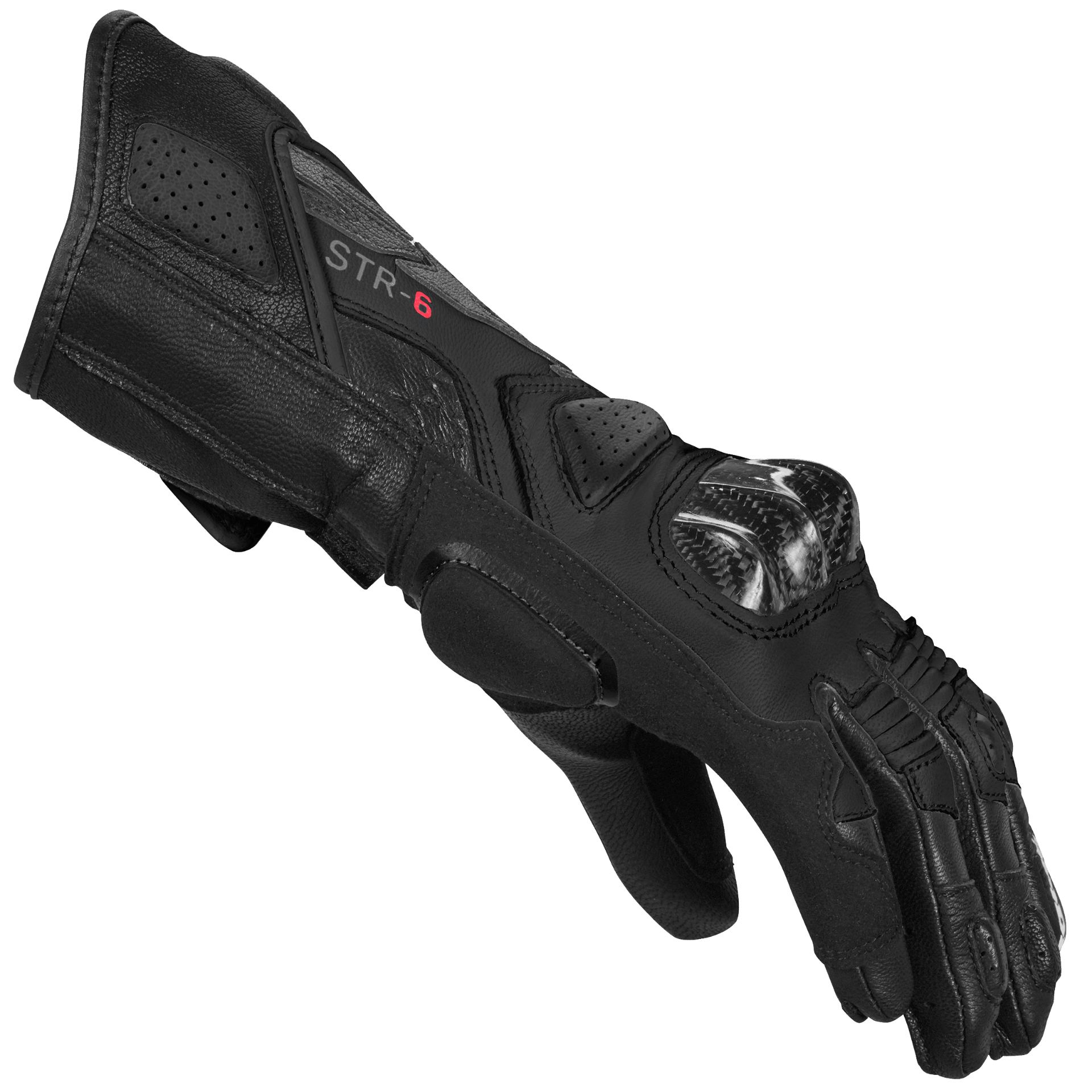 Spidi STR-6 Sport motorcycle leather gloves | Women | Black | A222026 