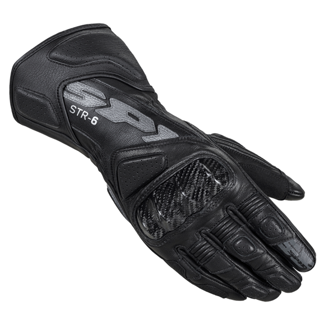 Spidi STR-6 Racing Motorcycle Leather Gloves | Men | Black | A221026 
